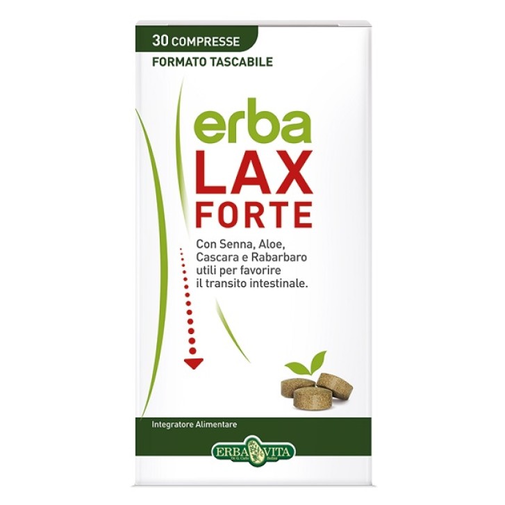 Erba Vita Erbalax Forte 30 Compresse - Integratore Intestinale