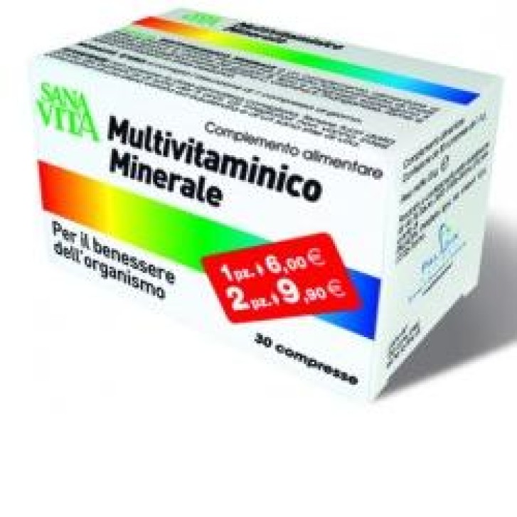 Sanavita 30 Compresse - Integratore Multivitaminico Minerale