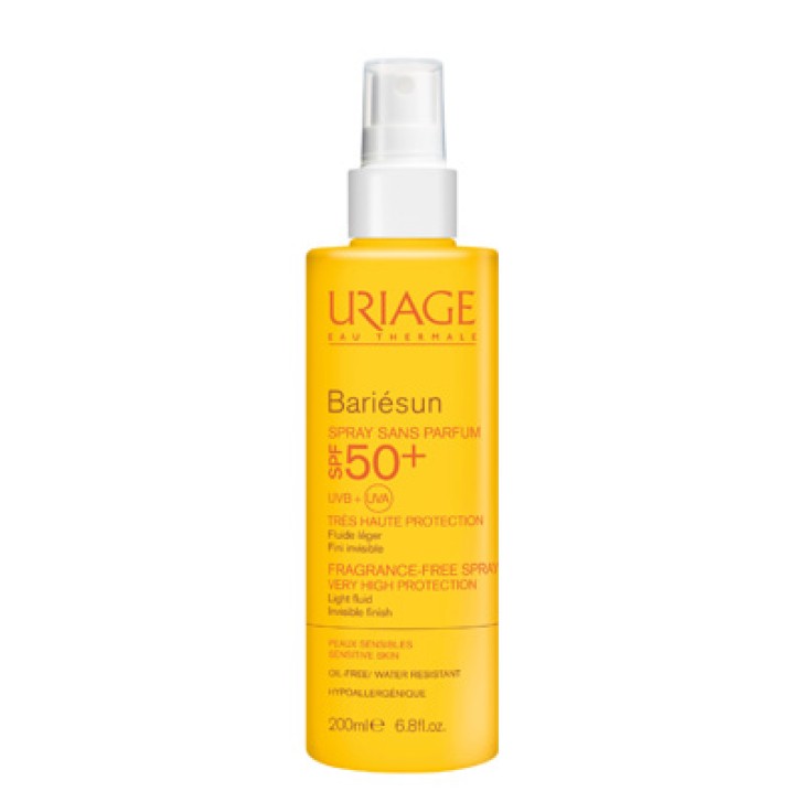 Uriage Bariesun Spray Solare Senza Profumo SPF 50+ Protezione Corpo 200 ml