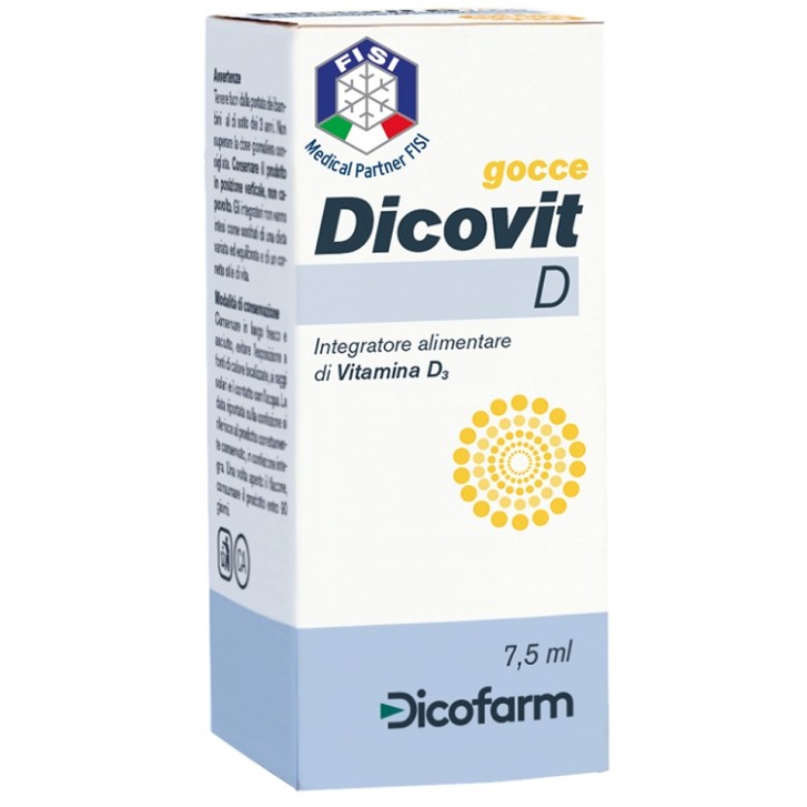 Dicovit D Gocce 7,5 ml - Integratore Vitamina D Bambini