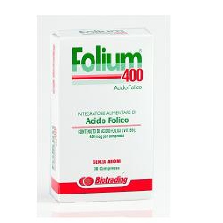 Folium 400 30 Compresse - Integratore Acido Folico