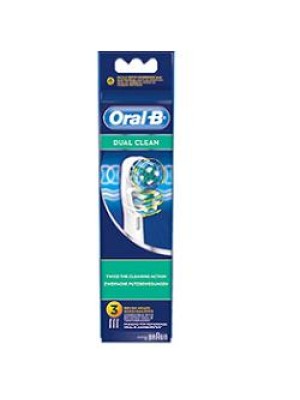 Oral-B Dual Clean Testine di Ricambio 3 Pezzi