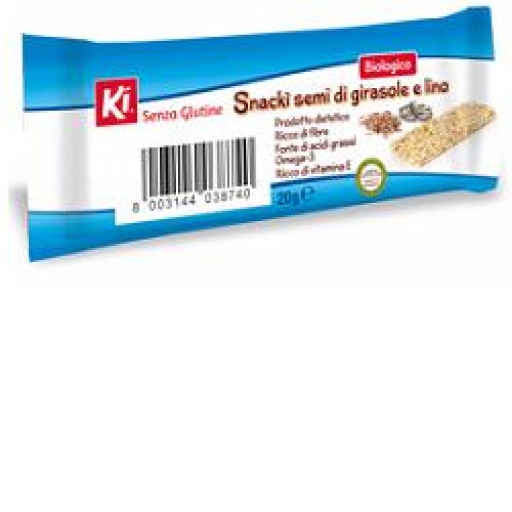 KI Snacki' Semi Girasole e Lino Senza Glutine 20 grammi