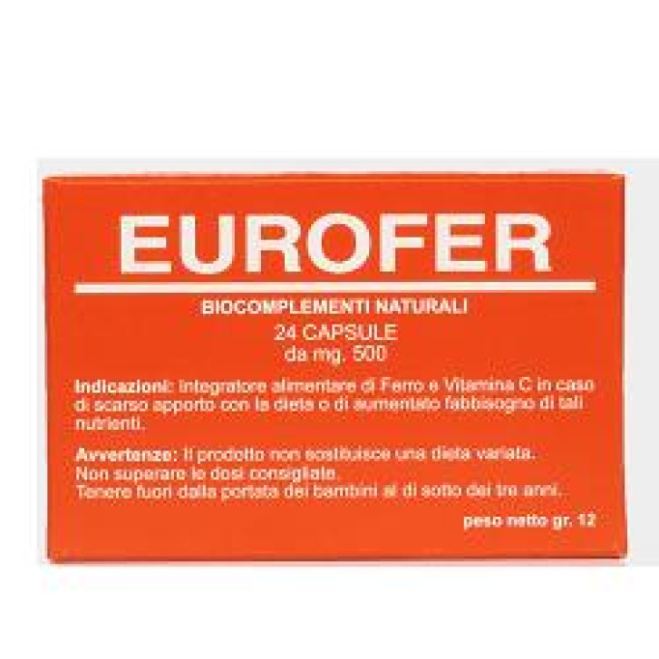 Eurofer 24 Capsule - Integratore di Ferro e Vitamina C