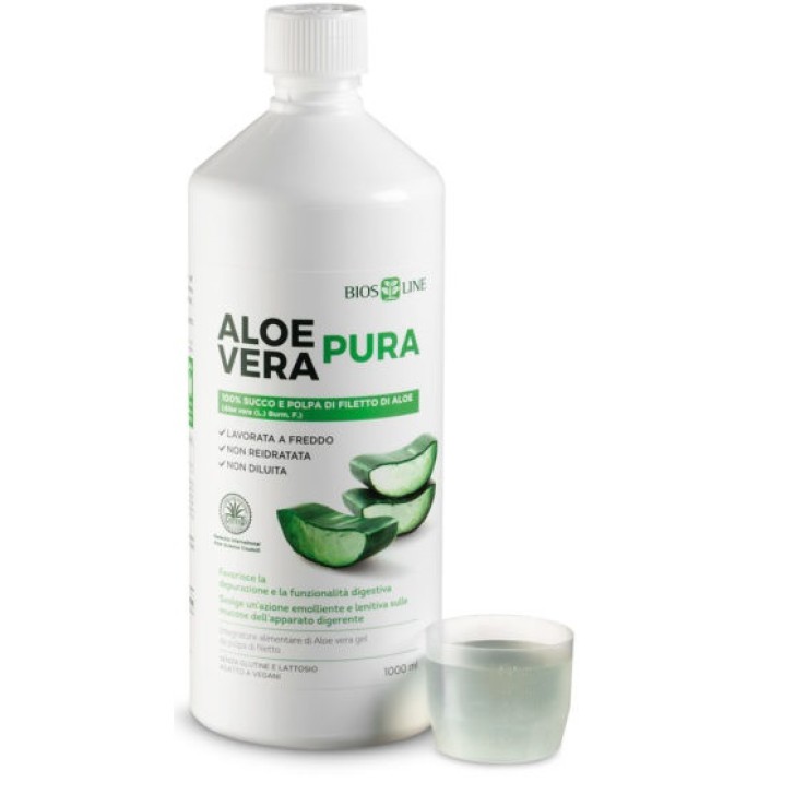Bios Line Aloe Vera Pura 1000 ml - Integratore Depurativo