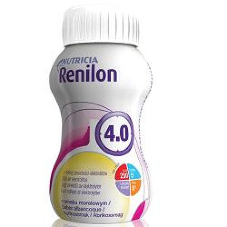 Renilon 4.0 Integratore Energetico Gusto Albicocca 4 x 125 ml