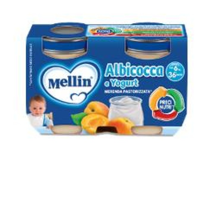 Mellin Merenda Yogurt Albicocca 2 x 120 grammi