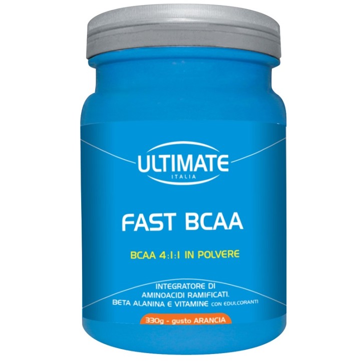 Ultimate Sport Fast BCAA Arancia Polvere 330 grammi - Integratore Aminoacidi