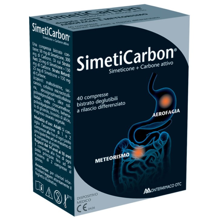Simeticarbon 40 Compresse - Integratore Alimentare