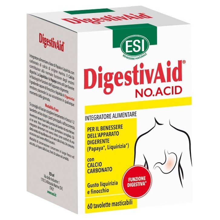 Esi Digestivaid Acid Stop 60 Ovalette - Integratore Alimentare