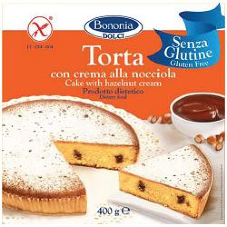 Bononia Torta Cremma alla Nocciola Senza Glutine 400 grammi