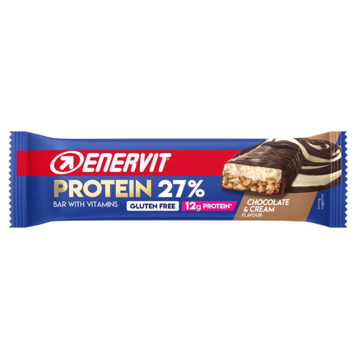 Enervit Power Sport Protein Cioccolato e Crema Barretta Proteica 45 grammi