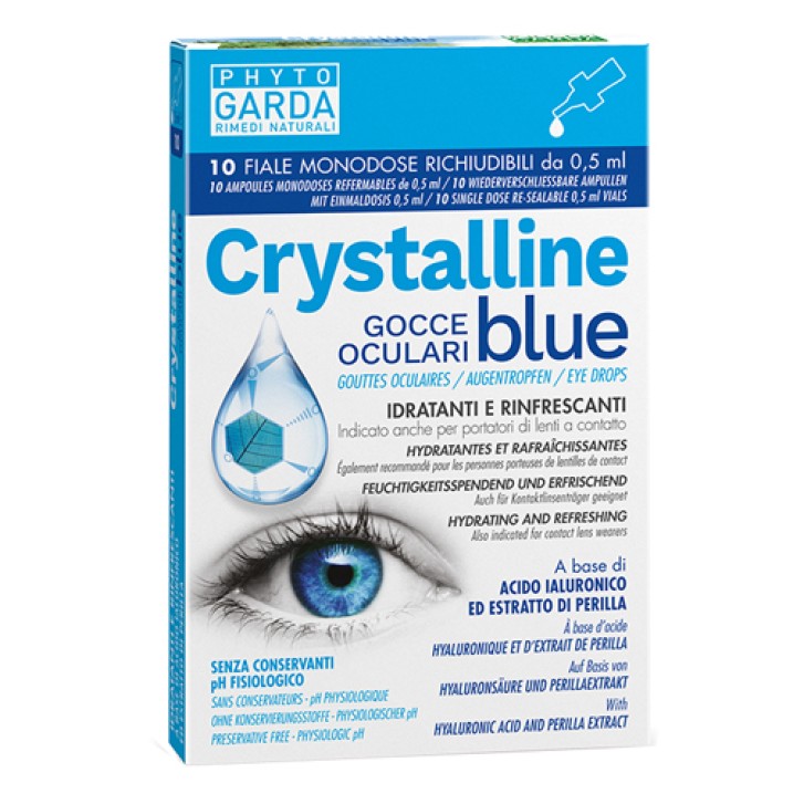 Phyto Garda Crystalline Blue Gocce Oculari 10 Flaconcini