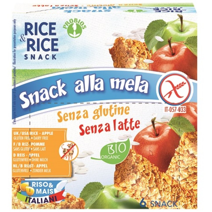 Rice&Rice Snack Riso Mela 6 x 21 grammi
