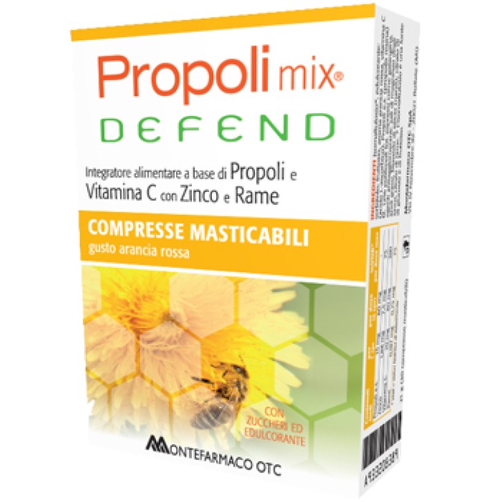 Propoli Mix Defend 30 Compresse Masticabili - Integratore Sistema Immunitario