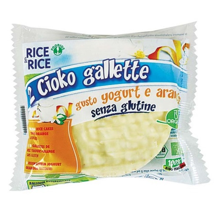 Rice&Rice Cioko Gallette Yogurt Arancia 33 grammi