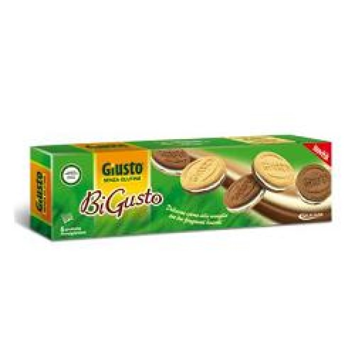Giusto Senza Glutine BiGusto Biscotti con Ripieno alla Vaniglia Gluten Free 130 grammi
