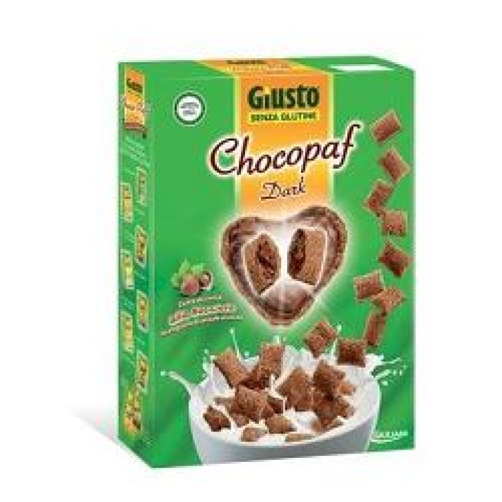 Giusto Senza Glutine ChocoPaf Dark Cereali al Cacao Gluten Free 300 grammi