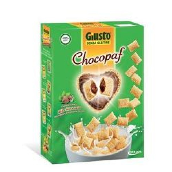 Giusto Senza Glutine ChocoPaf Cereali con Cuore di Nocciola Gluten Free 300 grammi
