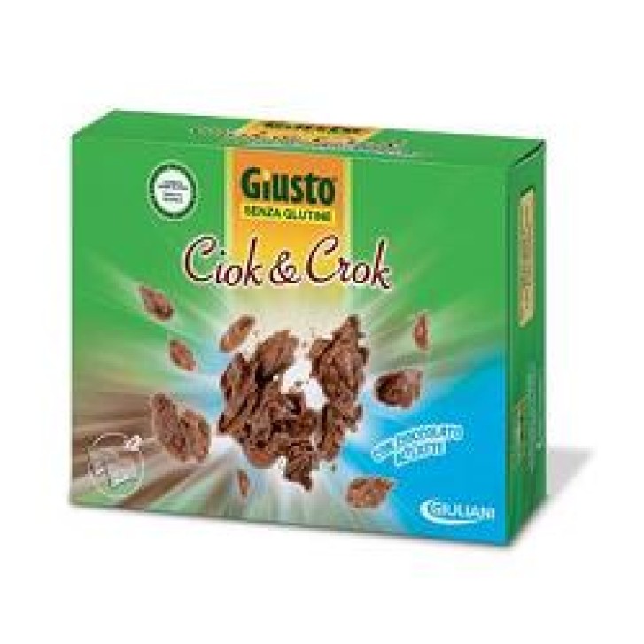 Giusto Senza Glutine Ciok&Crok Cereali al Latte Gluten Free 125 grammi