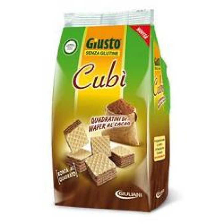 Giusto Senza Glutine Cubì Wafer al Cacao Gluten Free 175 grammi