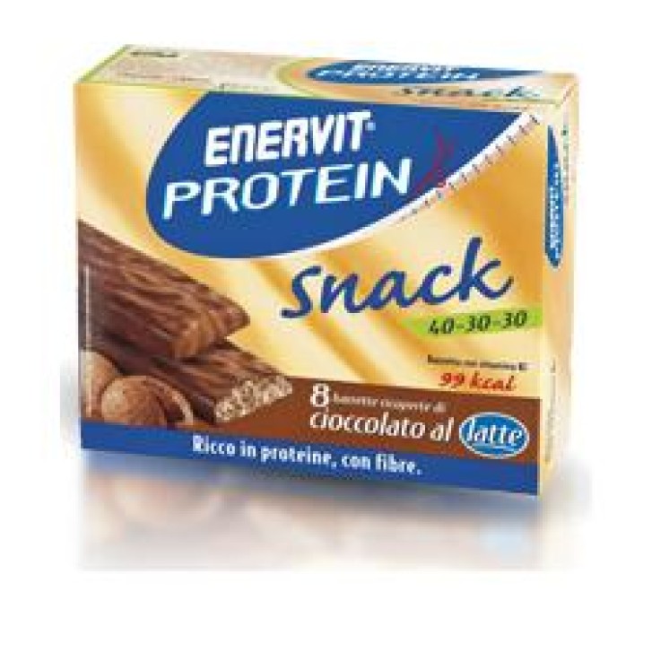 Enervit Protein Snack Cioccolato Barrette Energetiche 8 pezzi