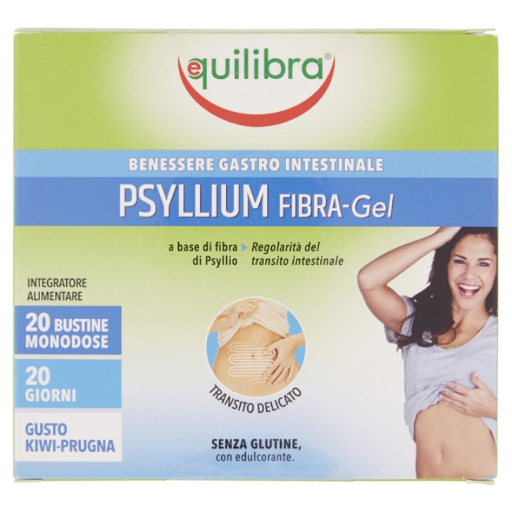 Equilibra Psyllium Fibra-Gel 20 Bustine - Integratore Benessere Gastrointestinale