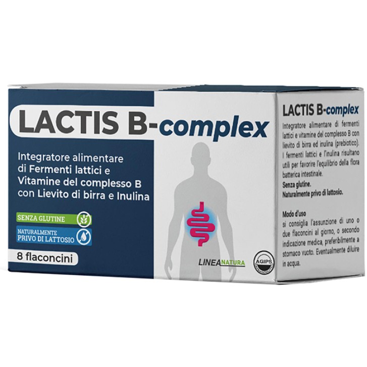 Lactis B Complex 8 Flaconcini - Integratore Alimentare