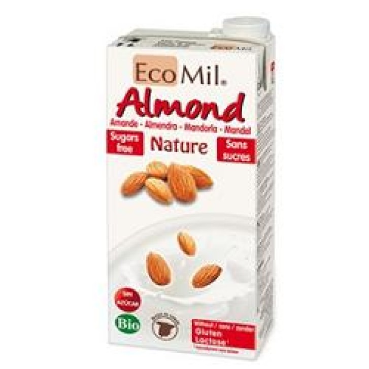 KI Ecomil Latte di Mandorle Nature Senza Zucchero Tetra 1000 ml
