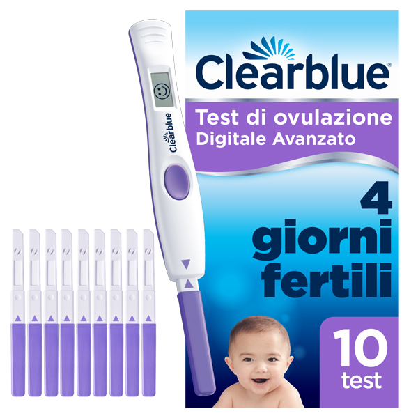 Clearblue Test Ovulazione Digitale Avanzato 10 Stick