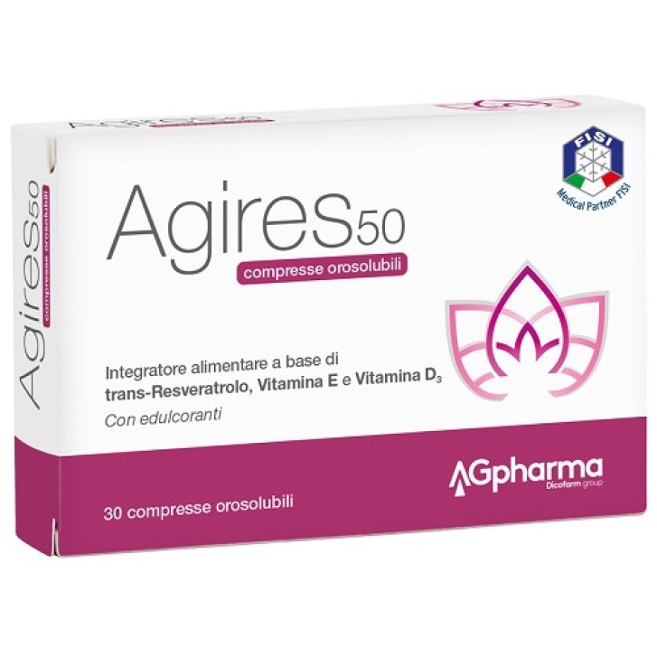 Ag-Res 50 30 Compresse Orosolubili- Integratore Menopausa