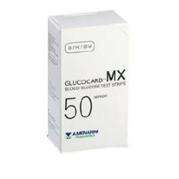 Glucocard MX Blood Strisce Misurazione Glicemia 50 Pezzi