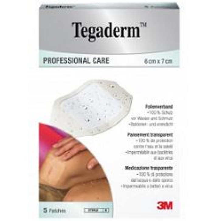 Tegaderm Medicazione Sterile Trasparente 6 x 7 cm 5 pezzi