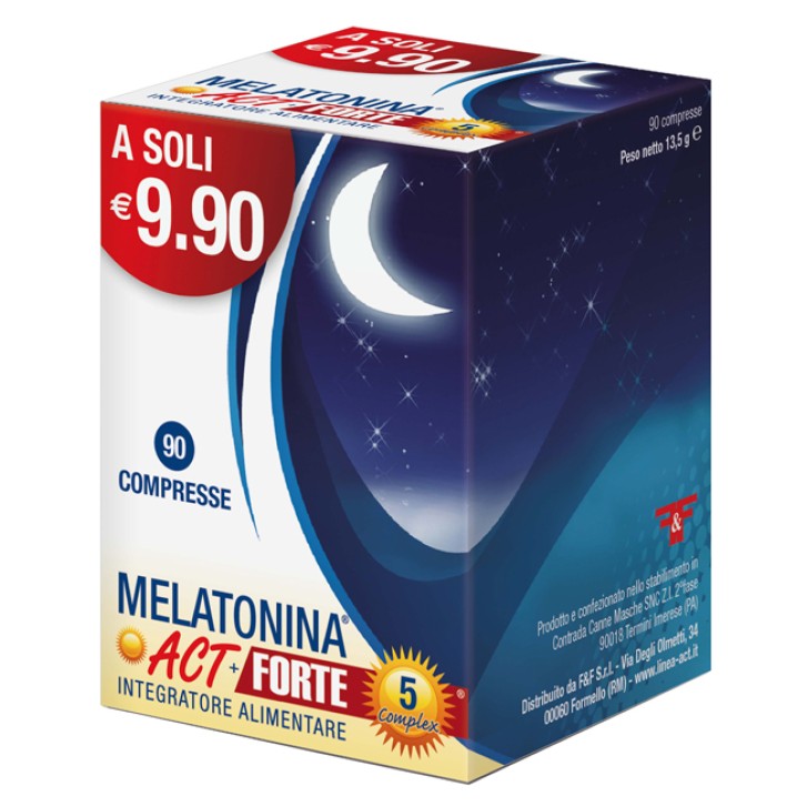 Melatonina Act + 5 Complex 90 Compresse - Integratore Sonno