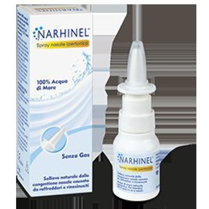 Narhinel Spray Nasale Soluzione Ipertonica di Acqua di Mare 20 ml