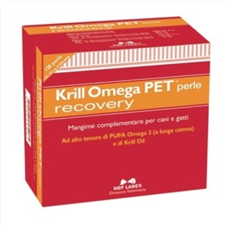 Krill Omega Pet Recovery 120 Perle - Integratore Infiammazioni Cani e Gatti