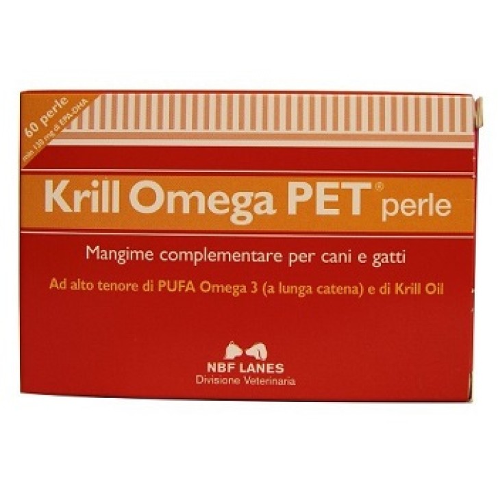 Krill Omega Pet 60 Perle - Integratore Infiammazioni Cani e Gatti