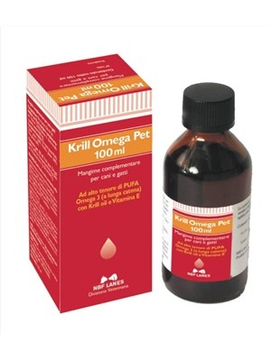 Krill Omega Pet 100 ml - Integratore Infiammazioni Cani e Gatti