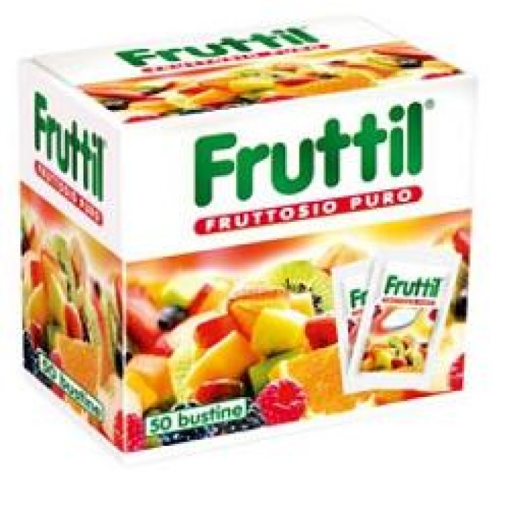Fruttil 50 Bustine Fruttosio Puro 200 grammi