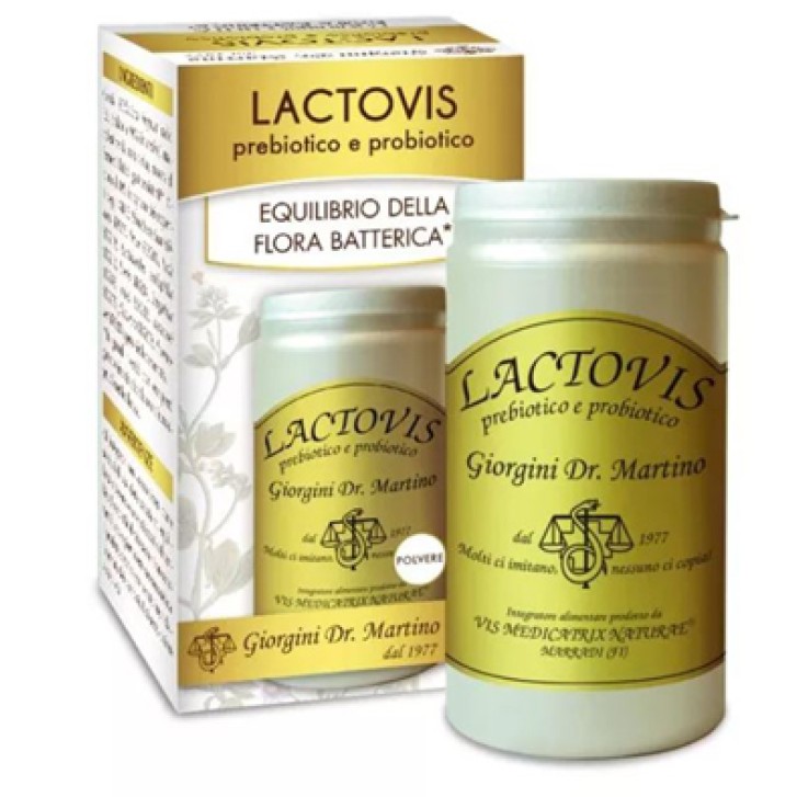 Lactovis Prebiotico e Probiotico Polvere 100 grammi Dr. Giorgini - Integratore Flora Intestinale