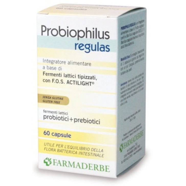 Farmaderbe Probiophilus 60 Capsule - Integratore Fermenti Lattici