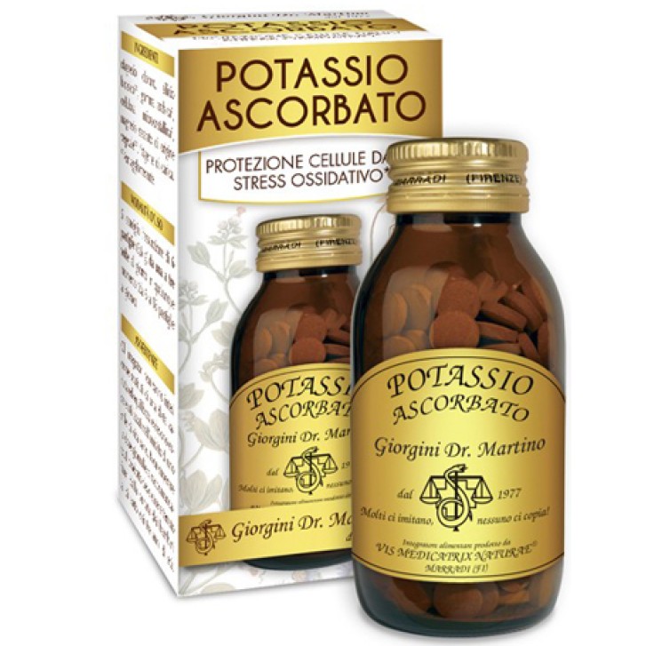 Potassio Ascorbato 180 Pastiglie Dr. Giorgini - Integratore Antiossidante