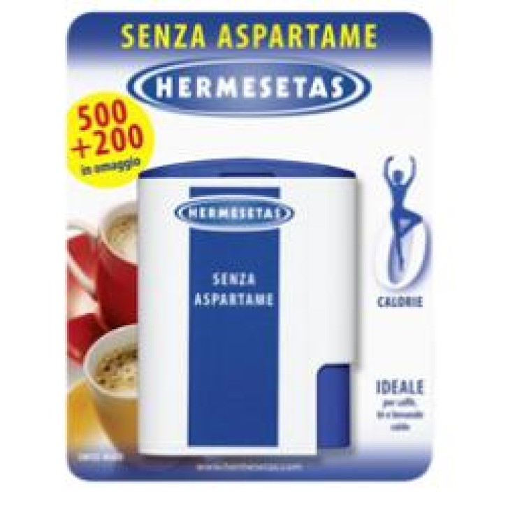 Hermesetas Senza Aspartame Edulcorante 500 + 200 Compresse