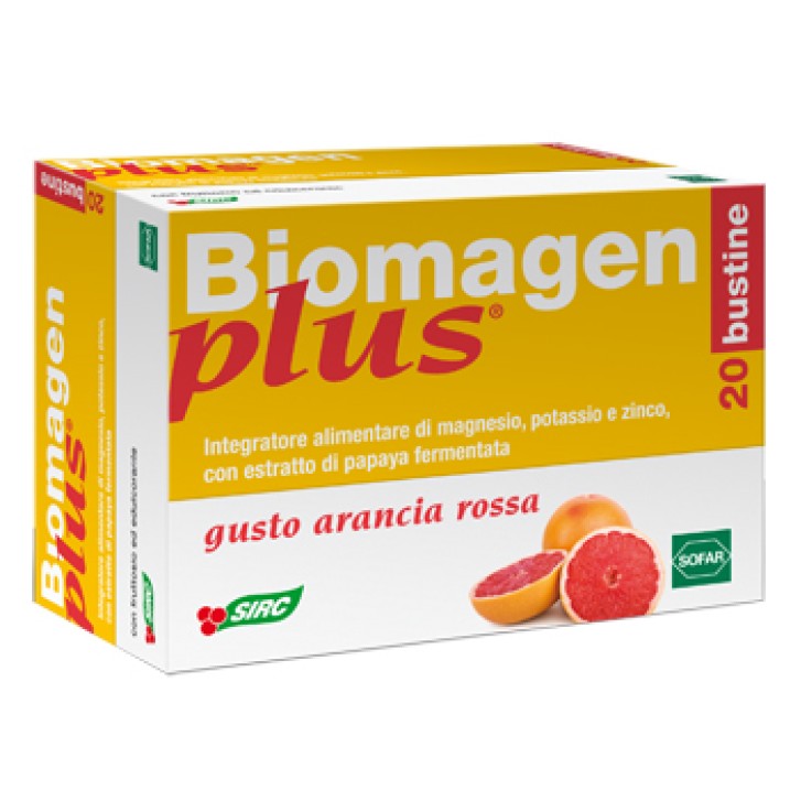 Biomagen Plus Gusto Arancia Rossa 20 Bustine - Integratore Energetico