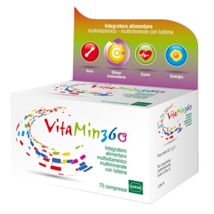 Vitamin 360 70 Compresse - Integratore Multivitaminico Multiminerale