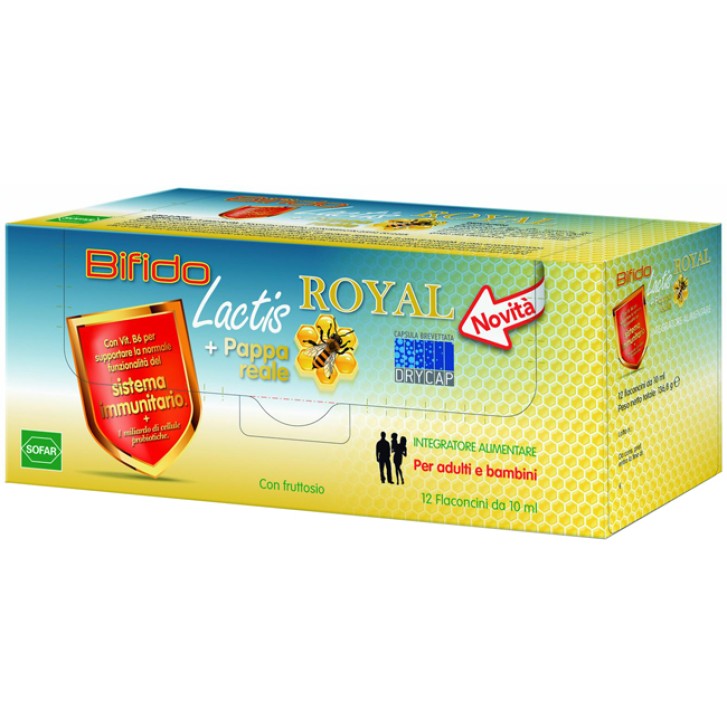Bifido Lactis Royal + Pappa Reale 12 Flaconcini - Integratore Intestinale