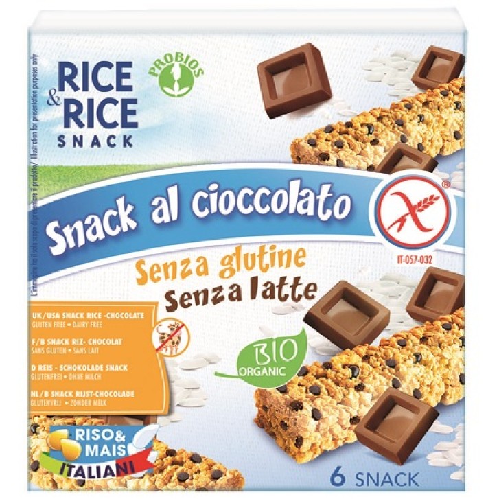 Rice&Rice Snack Riso Cioccolato 6 x 21 grammi