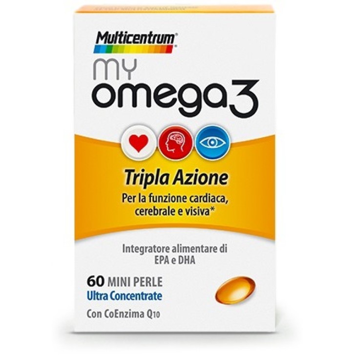 Multicentrum My Omega 3 60 Perle - Integratore di EPA e DHA