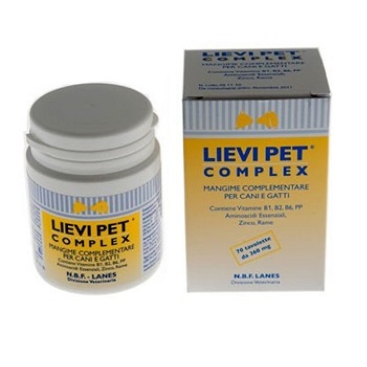 Lievi Pet Complex 70 Tavolette - Integratore Vitamina B Cani e Gatti