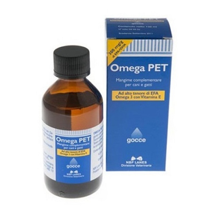 Omega Pet Gocce 100 ml - Integratore Omega3 Cani e Gatti